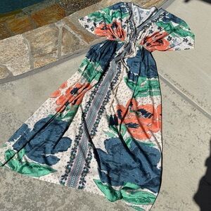 Cost Plus World Market Floral Patterned Fabric